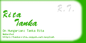 rita tanka business card